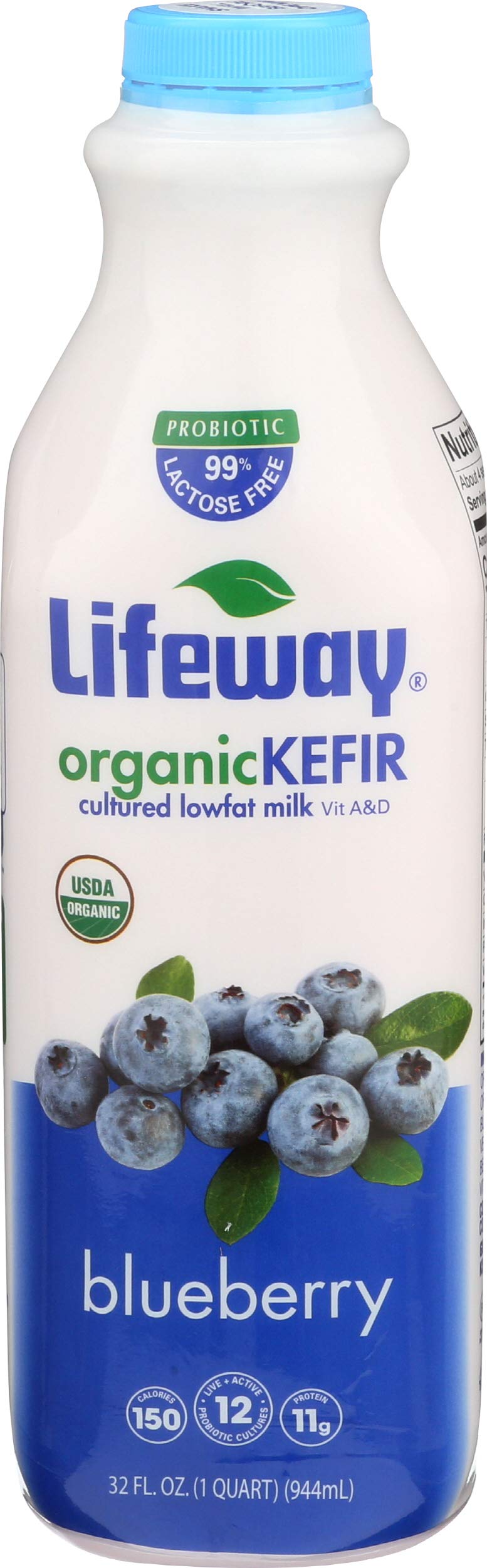 Lifeway, Kefir Blueberry Low Fat Organic, 32 Fl Oz