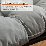 Sour Lemon Sun Lounger Cushion Grey 170x53x8cm Thick Anti-Slip view 2