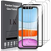 LK 3 Pack Screen Protector Compatible for iPhone 11 and iPhone XR Tempered Glass