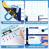 Thboxes 2 Pack Magnetic Reward Charts for Kids, Reusable Fridge Chores view 3