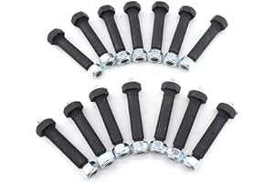 RJSPHH Trailer Axle Spring Shackle Greaseable Spring Bolt 9/16 x 3 （14pcs）