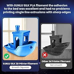 SUNLU 3D Printer Silk Filament,Shiny Silk PLA