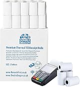 Double Dragon 57x40mm Premium Thermal Till Receipt Rolls Pack of 20 view 1