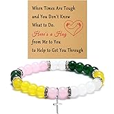 Christian Gifts for Women Faith Beaded Bracelet Inspirational Religious for Mom Wife Friend Her Baptism Confirmation Catholic Gifts for Daughter Sister Christmas Graduation Gift Jewelry Bracelet