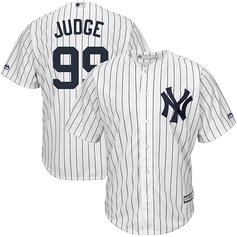 Majestic Aaron Judge New York Yankees MLB Kids White Home Cool Base