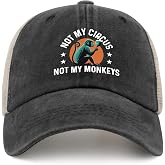 Not My Circus Not My Monkeys Trucker Hat Men Trendy Mesh Hat for Summer