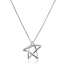 Sterling Silver "Shine Like A Star" Star Pendant Necklace, 18"