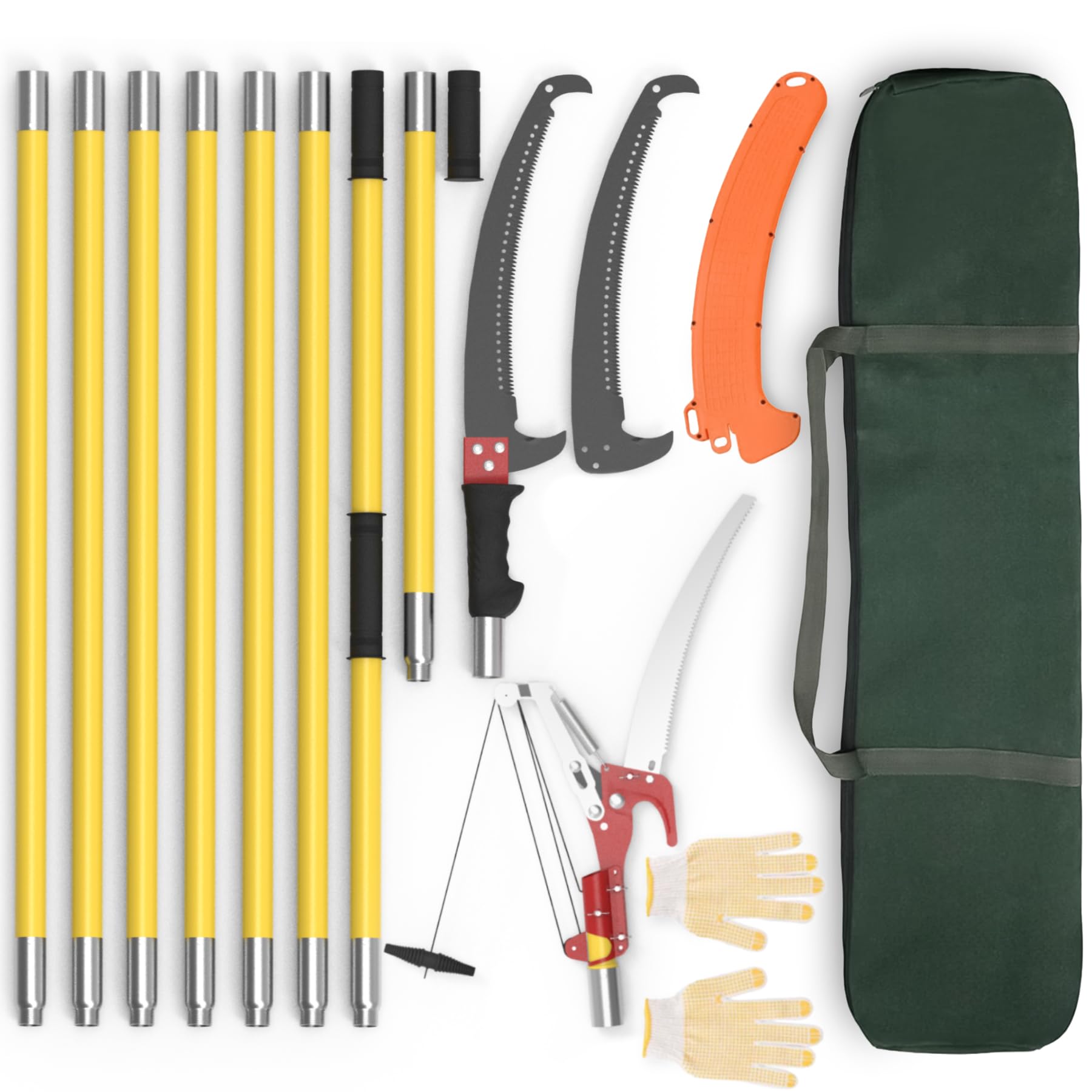 LETYANGER Pole Saws for Tree Trimming, 7.3-27 ft