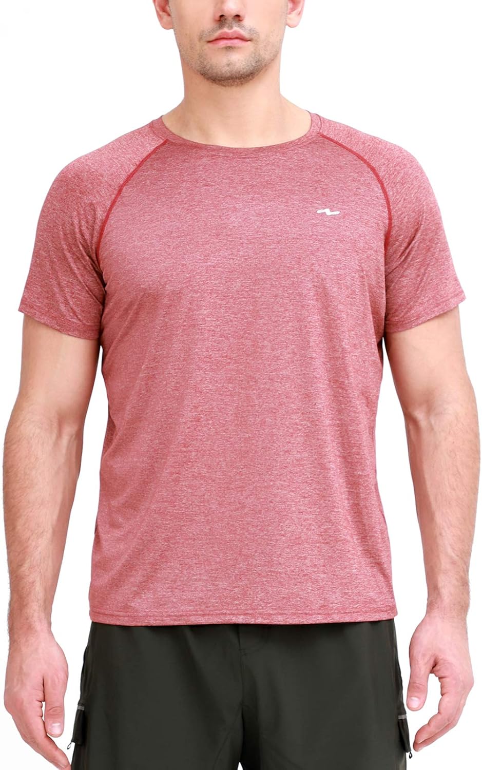 Nomolen Men's Dry Fit T-Shirts Raglan Athletic Short Sleeve T-Shirt Cooling Performance Workout Running Gym at  Men’s Clothing store