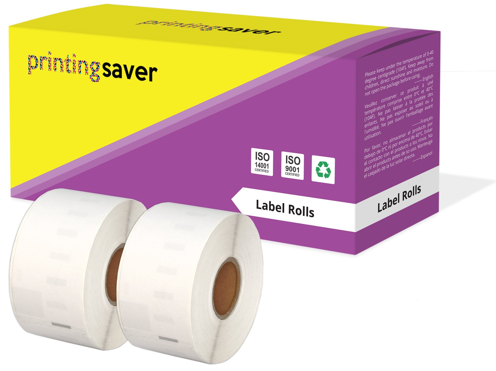 Printing Saver 2X 99012 36 x 89 mm Compatible Address Labels Rolls (260 Labels per Roll) for LabelWriter 310 320 330 4XL 400 450 Turbo/Twin Turbo/Duo & Seiko SLP Label Printers