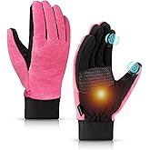 OnWander Winter Gloves for Women Cold Weather Windproof Touchscreen Anti-Slip Warm Gloves for Commuting Running Cycling Driving