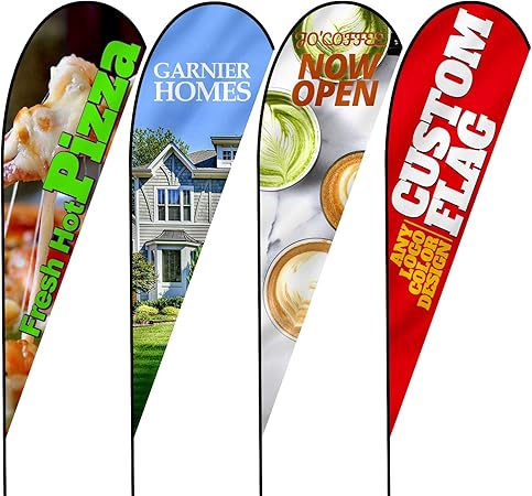 Amazon Com Anley Custom Advertising Teardrop Flag 3 5 X 10 Ft