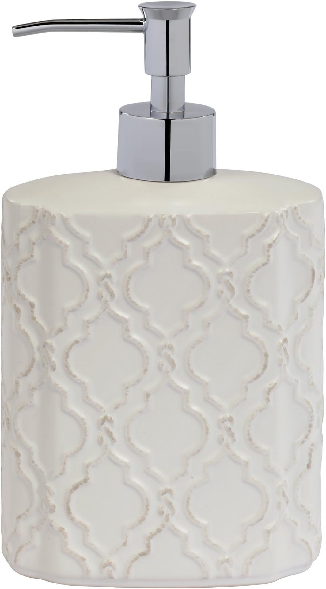 Jennifer Adams Chainlink Lotion Dispenser, Ceramic