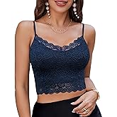 Avidlove Lace Bralette for Women Spaghetti Strap Tank Top V Neck Slim Basic Camisoles