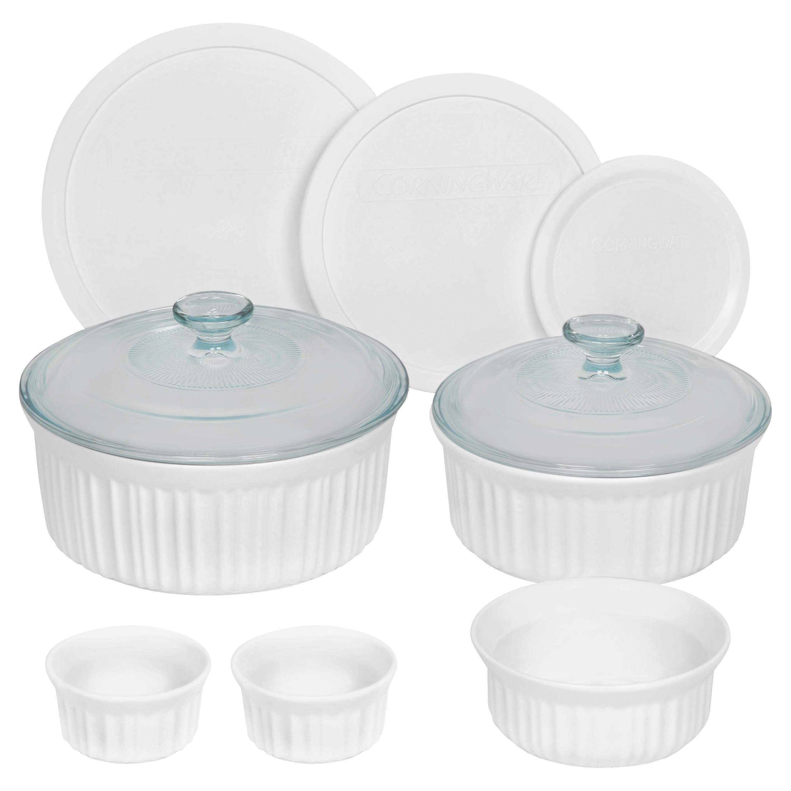 CorningWare French White Ceramic Bakeware, 10Piece Buy Online in