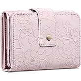 SENDEFN Wallets for Women Trifold Ladies Wallet Credit Card Holder Coin Pocket with ID Window