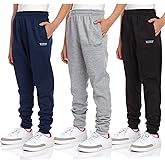iXtreme Boys Sweatpants - 3 Pack Fleece Boys Athletic Pants Lightweight Performance Joggers Kids Sweatpants with Pockets