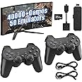 40000 Games in 1 Wireless Retro Game Console,Retro Game Stick,40000 Classic Games,50＋Mainstream Emulator,Built-in 256G TF Card,4K HDMI Output, 2.4GHz Wireless Controller