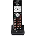 AT&T CL80067 Accessory Handset for CL82x07, CL82x57, CL82x67, CL83x07, CL84x07 Series Cordless Phone for Home with Call Blocking, Caller ID Announcer, Intercom, and Long Range, Black/Wood Grain Finish