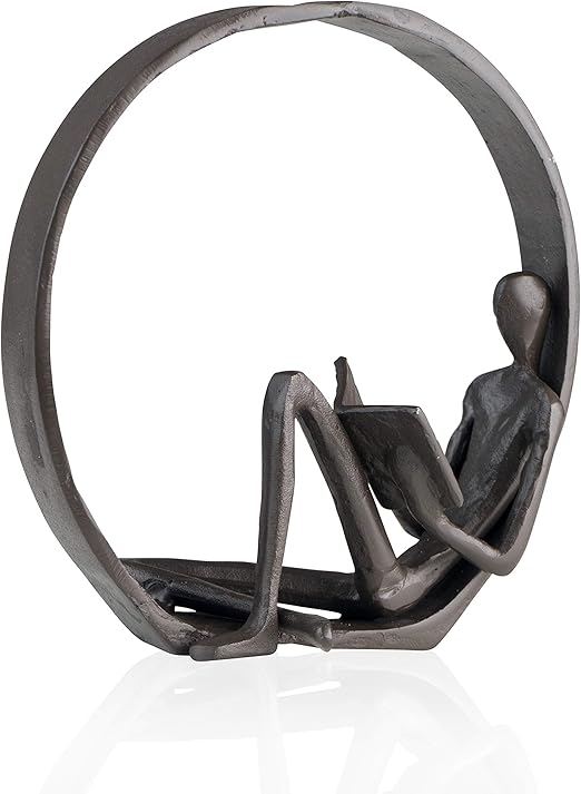 Anneweidinger Com Art Metal Design Moderne Et Elegant Danya B Decoration Maison Et Bureau Contemporain Zd Sculpture De Person Liseuse Livre En Bronze Accessoires De Decoration Ameublement Et Decoration