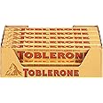Toblerone Swiss Milk Chocolate Candy Bars with Honey and Almond Nougat, 20-3.52 oz Bars