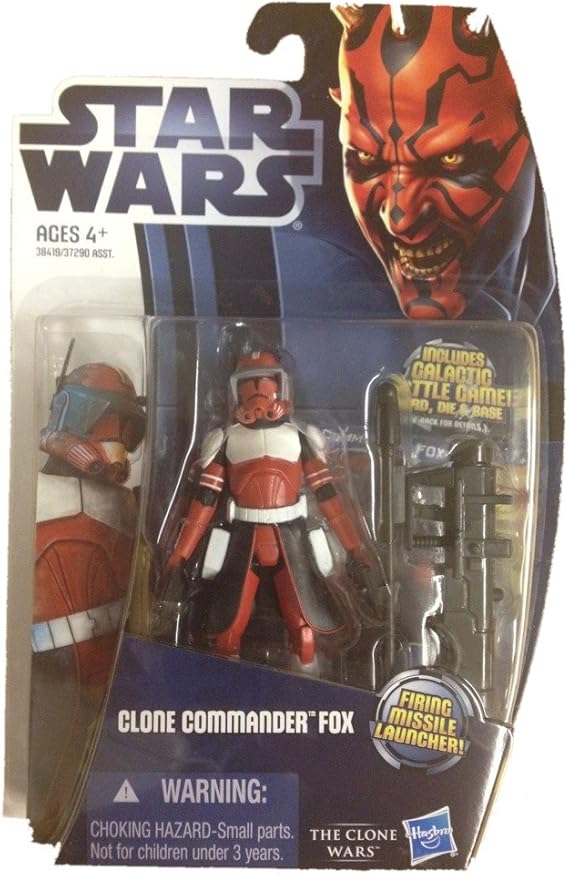 Amazon Com Star Wars The Clone Wars Clone Commander Fox Action Figure Toys Games