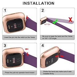 Vancle Silicone Bands Compatible with Fitbit Versa
