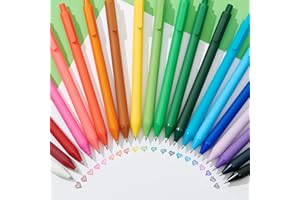 Kaco PURE Gel Pens Color Ink 20 Pieces Assorted 0.7 mm, Medium Point, Aesthetic Cute Stationery Pens for Journaling Note Taking Pens (20 Colors)