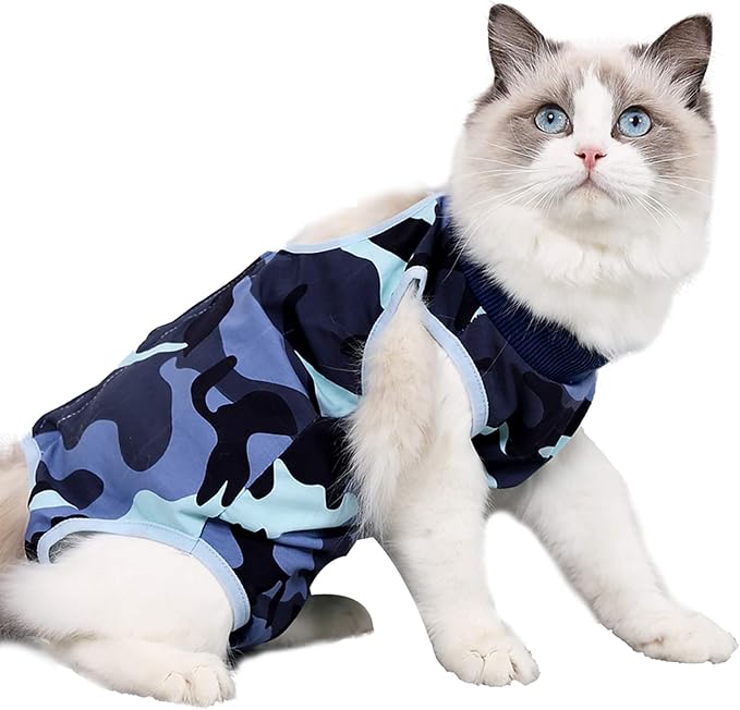 Cat Surgical Recovery Suit Abdominal Wounds or Skin Diseases, ECollar Alternative