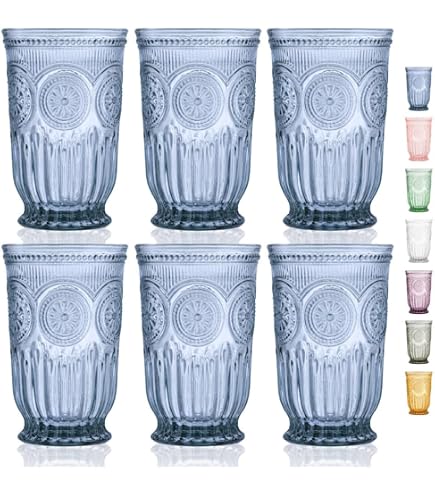 Amazon.com | Caspari Acrylic 12oz Tumbler Glass in Turquoise - 1 Each:  Tumblers & Water Glasses