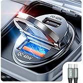 AINOPE 90W for iPhone 17 Pro Max 16 15 Super Fast Car Charger USB C, [Mini&Metal] Invisible Cigarette Lighter Adapter, Type C