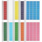 Lurrose Self Adhesive Colorful Label Stickers 30 Sheets Writable Organizing Labels for Storage Bins Office Inventory Easy Peel Strong Adhesion