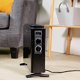 Zanussi 2000W Electric Convector Heater Freestanding Black 3 Heat Settings view 6