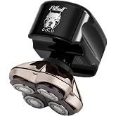 Skull Shaver Pitbull Gold PRO GX5 Head and Face Shaver, Cordless Razor | Cordless Wet or Dry Rotary Head &amp; Face Shaver with a Powerful Motor, LED Battery Display, PRO Blades &amp; Pitbull Travel Case
