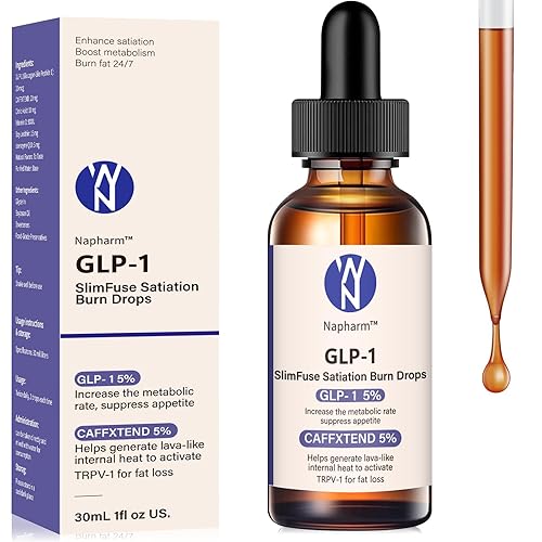 GLP-1 Supplement Drops for Women and Men, Fast and Easy to Use 30ml (1 Fl Oz (Pack of 1), Unflavored)