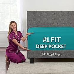 Kids Twin Deep Pocket Fitted Sheet 16'-18' Mattress