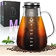 SAMBANGAN Cold Brew Coffee Maker - Iced Tea Coffee Brewer Drinking Glasses, Drinking vessels, Coffee Services in the Nature of Tableware (1500ml)