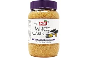 Badia Minced Garlic in Water, 16 oz - Fresh Minced Garlic, Bold Flavor for All Purpose Cooking, Gluten Free