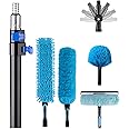 APMOLAR 20 Foot High Reach 5-to-12 Foot Long Duster for High Ceilings Fan Cleaner with Sturdy Lightweight Extension Pole