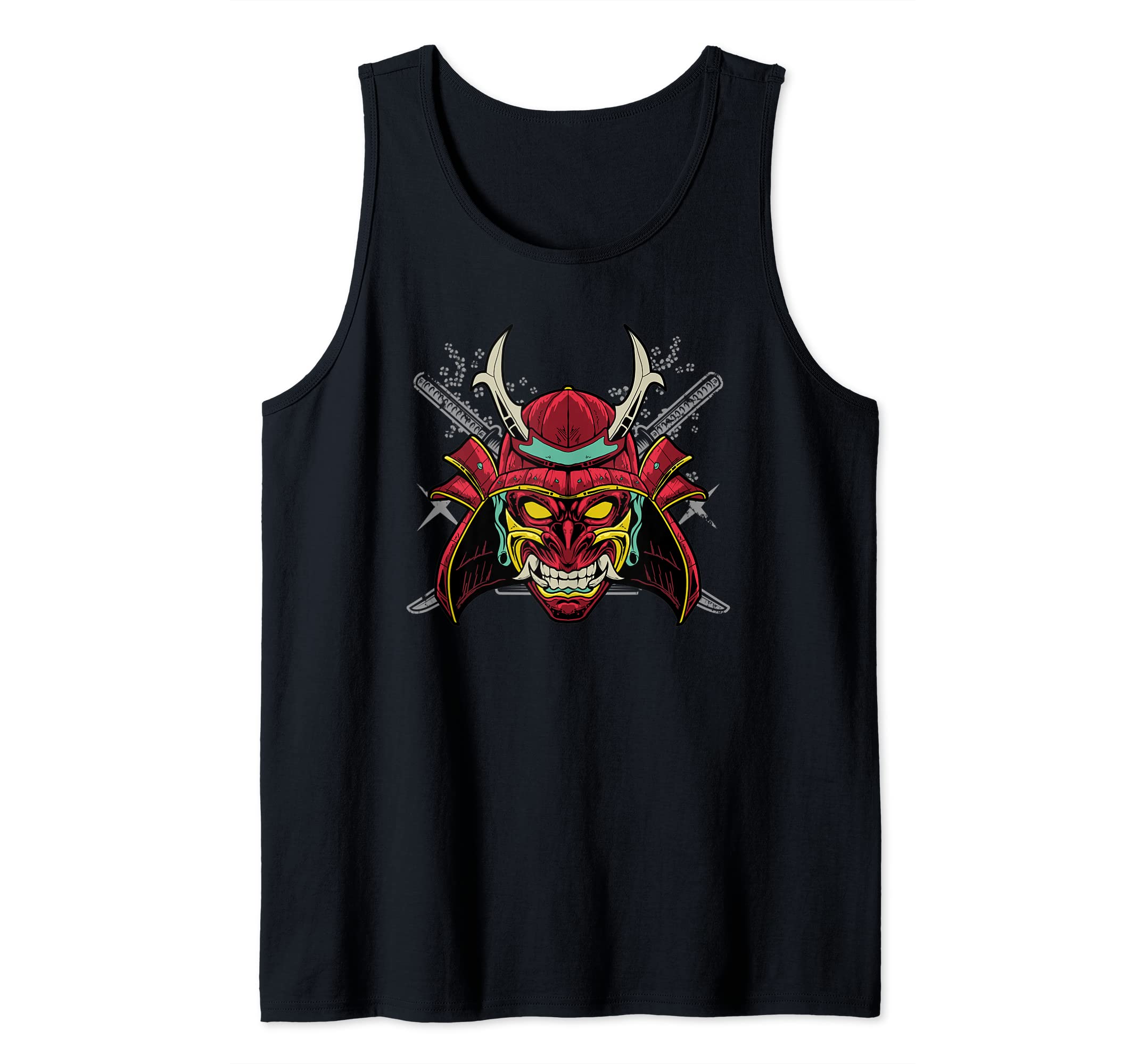 Samurai Warrior - Sword Art Japanese Fighter Katana Tank Top — image 1