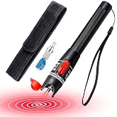 Trileria VFL Fiber Optic HT-50, Visual Fault Locator Red Light Tester CATV | FC to LC adapter, SM 9/125&mu;m &amp; multimode, CW/pulse modes, for telecom &amp; FTTH, laser pen