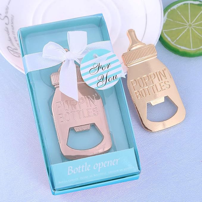 Yuokwer 24pcs Bottle Opener Baby Shower Favor for Guest