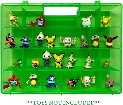Amazon Life Made Better グリーンプロテクター キャリーおもちゃケース ポケモンフィギュアに対応 このボックスはポケモン製ではありません おもちゃ おもちゃ