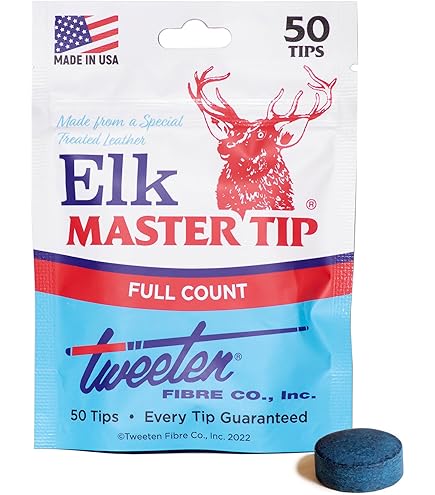 Amazon.com : 14MM Elk Master Cue Tip - Set of 25 : Billiard Cue