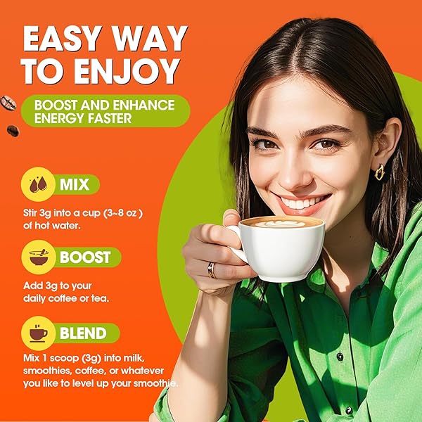 MUSHROOM COFFEE, 10 MUSHROOMS INSTANT COFFEE POWDER – LION’S MANE, REISHI, CHAGA, CORDYCEPS, TURKEY TAIL, SHIITAKE, ASHWAGANDHA, VITAMIN B12 / B6, ARABICA COFFE FOR IMMUNE BOOST, FOCUS & GUT HEALTH