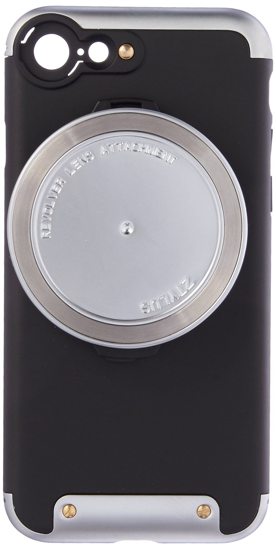 Ztylus 4-in-1 Revolver Lens Smartphone Camera Kit for Apple iPhone 7: Super Wide Angle, Macro, Fisheye, CPL, Protective Case, Phone Camera, Photo Video (Silver)