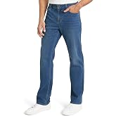 Izod Men's 5 Pocket Straight Fit Stretch Waist Denim Jeans