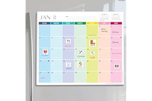 Calendarin Magnetic Fridge Calendar 2026-2027 for Canada, Family Organizer 18 Months from January 2026 through June 2027 for 