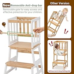 COSYLAND Kids Kitchen Step Stool, Toddler Standing