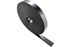 TEKDOE 3/8 Inch Thick Neoprene Rubber Strips and Heavy-Duty Solid Rubber Rolls, Sheet for DIY Gasket, Warehouse, Pads, Seals, Weather Stripping, Flooring (1 Inch Wide, 12 Feet Long)